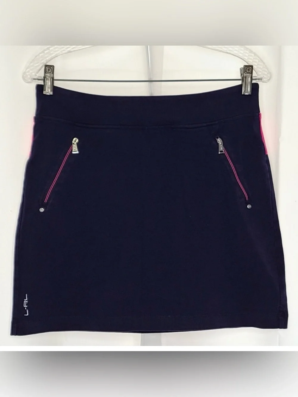 RALPH LAUREN ACTIVE L-RL NAVY ATHLETIC TENNIS SKIRT W/ BUILT-IN SHORTS SZ S
